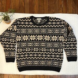Vintage 80s Nordic L.L. Bean Wool Sweater